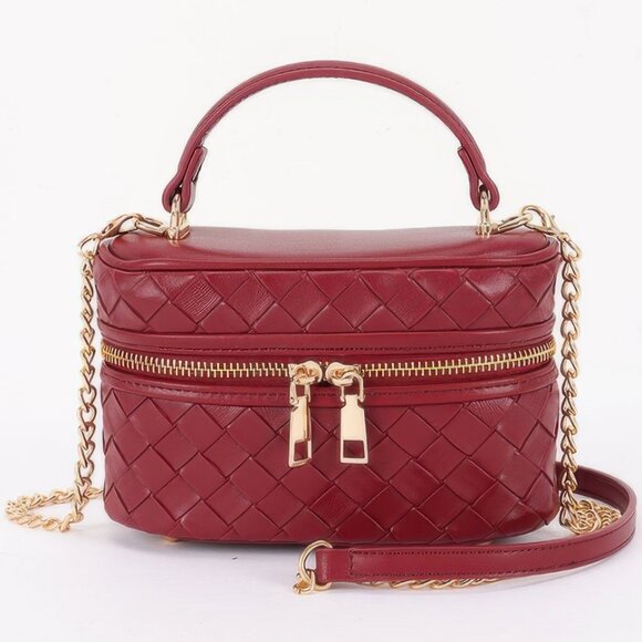 Embossed Vegan Leather Vanity Bag - Picture 5 of 7